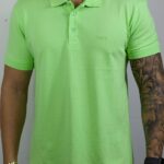 Polo Hugo Boss - Exclusiva Monocromática Verde P
