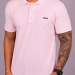 Polo Hugo Boss - Básica Rosa Claro G