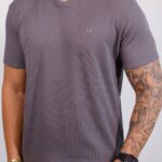 Básica Fred Perry - Texturizada Cinza G