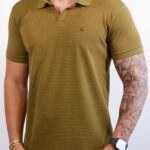 Polo Calvin Klein - Texturizada Verde P