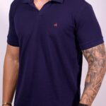 Polo Calvin Klein - Texturizada Azul G