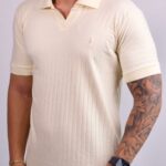 Polo Ralph Lauren Texturizada - Gola Italiana Amarelo Claro G