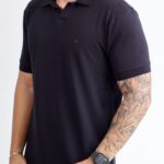 Polo Aramis - Gola Italiana Preto P