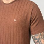 Camisa Texturizada - Dom Vigor Marrom P