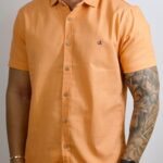 CAMISA LINHO M. CURTA CALVIN KLEIN  G