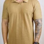 Polo Ellus Texturizada Marrom P