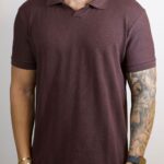 Polo Ellus Texturizada Marrom P