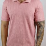 Polo Calvin Klein Texturizada Rosa P