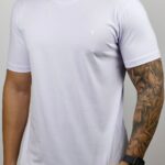 Camiseta Dom Vigor - Gola Cruzada Branco GG