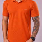 Polo Aramis - Gola Italiana Laranja M