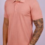 Polo Hugo Boss - Texturizada Rosa Bebê M