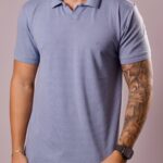 Polo Aramis - Gola Italiana Azul Claro P