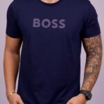 Camiseta Hugo Boss - Pima Jersey Azul Marinho GG