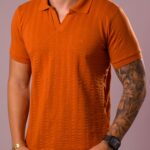 Polo Aramis - Texturizada Laranja G