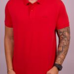 Polo Lacoste Paris - Confort Vermelho M
