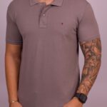 Polo Tommy - Tradicional Cinza M