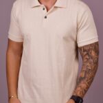 Polo Texturizada Dom Vigor Creme P