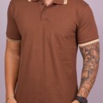 Polo Aramis c/ detalhe Marrom P